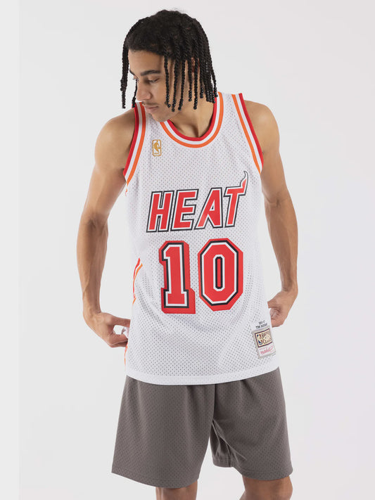 MNA-H20 (Swingman jersey heat Tim Hardaway #10 96-97 white) 42298260 MITCHELL AND NESS