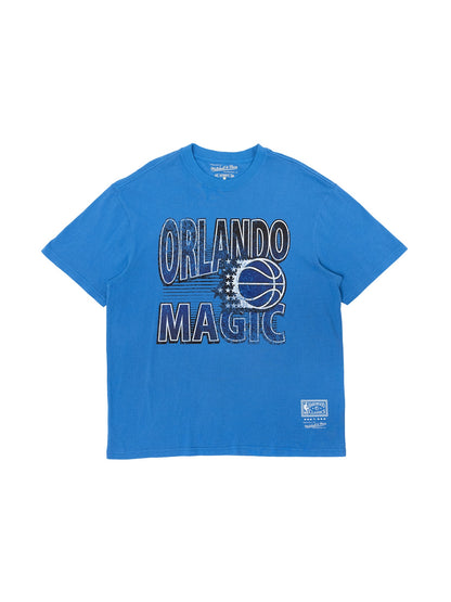 MNA-R19 (Incline stack tee magc faded royal) 32293478 MITCHELL AND NESS