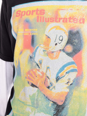 MNA-J17 (Nfl sports illustrated cover tee san diego chargers faded black MNSD0446) 112193913 MITCHELL AND NESS