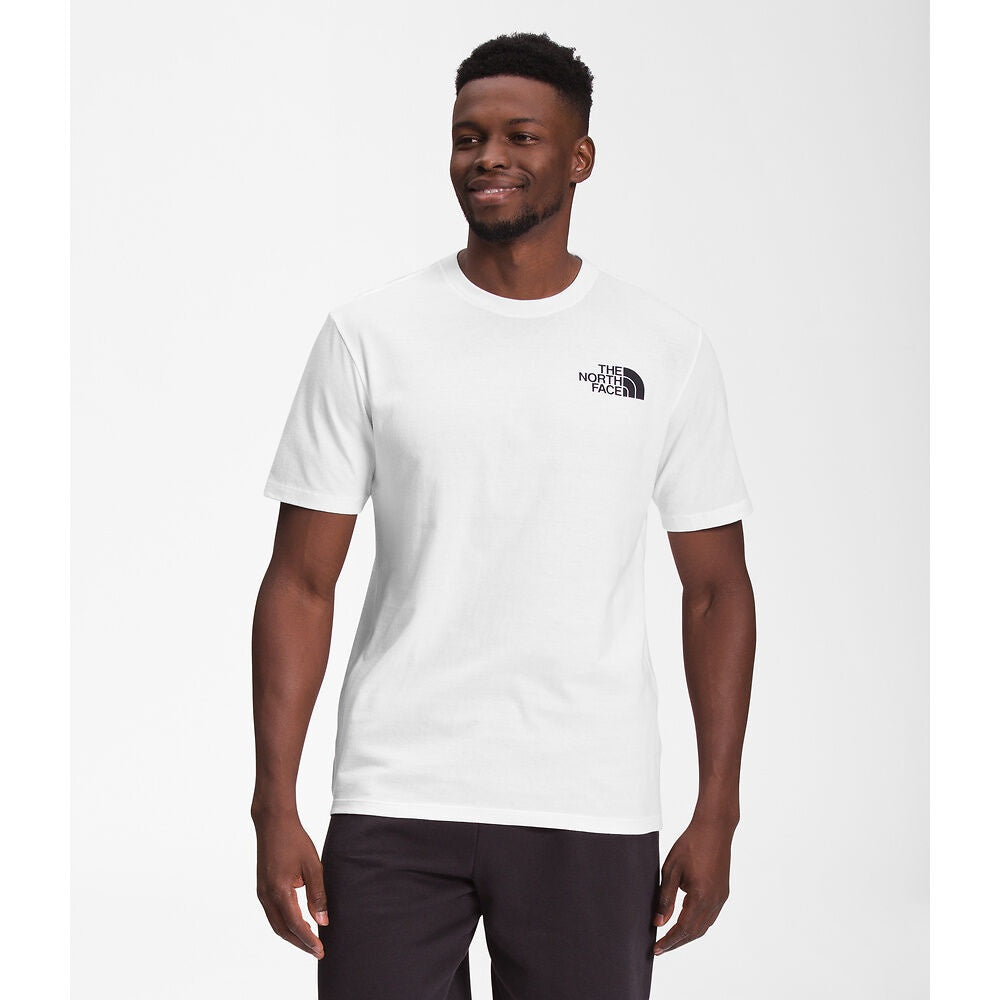 NFA-I3 (The north face mens short sleeve box nse tee white/black) 112393478