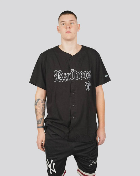 NEA-X3 (Button up tee la raiders applique emb) 62294050 NEW ERA