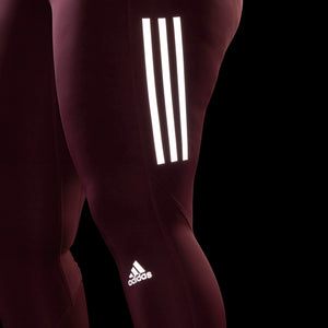 AA-K12 (Adidas own the run 7/8 running leggings plus size victory crimson/silver) 112195115 ADIDAS