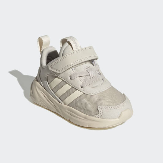 A-R64 (Adidas Ozelle running lifestyle elastic lace shoes aluminum/wonder white/grey) 102294605 ADIDAS