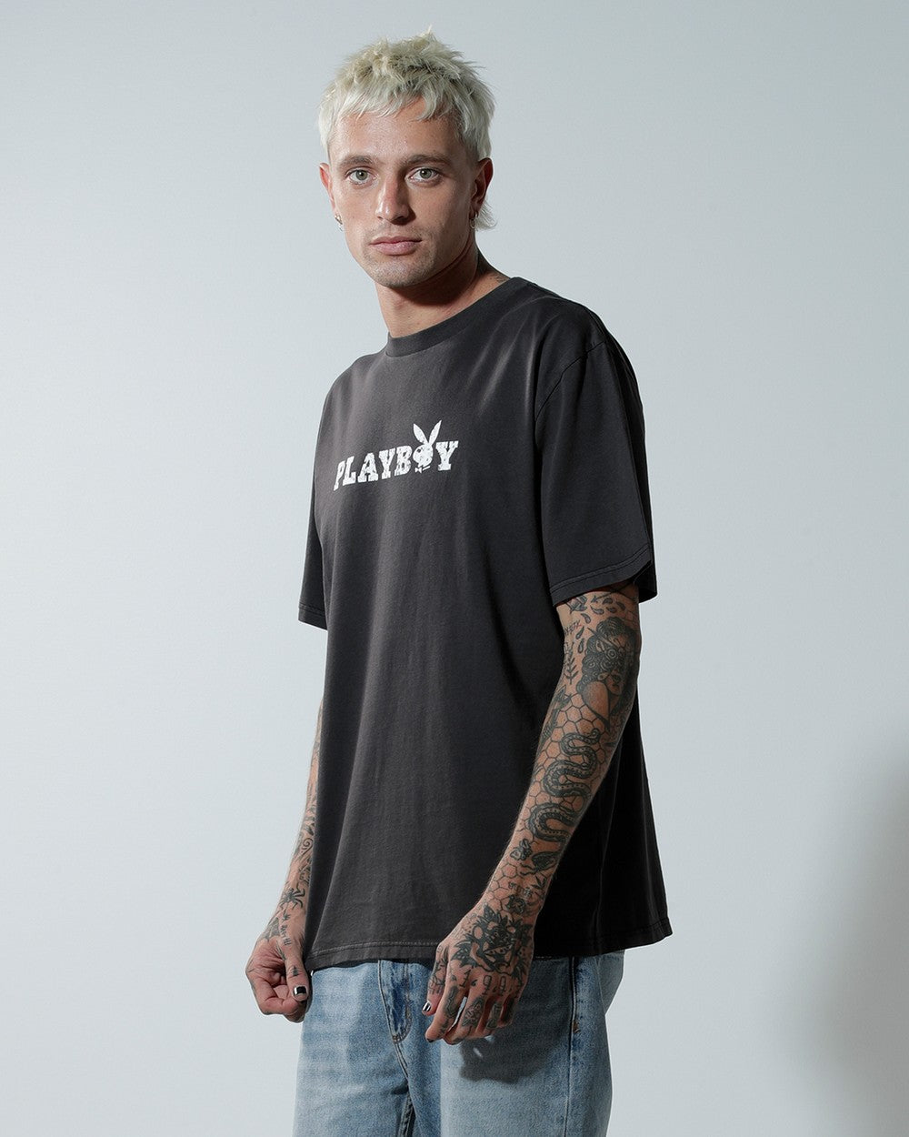 PBA-E (Bunny O original fit short sleeve tee black) 122193475 PLAY BOY