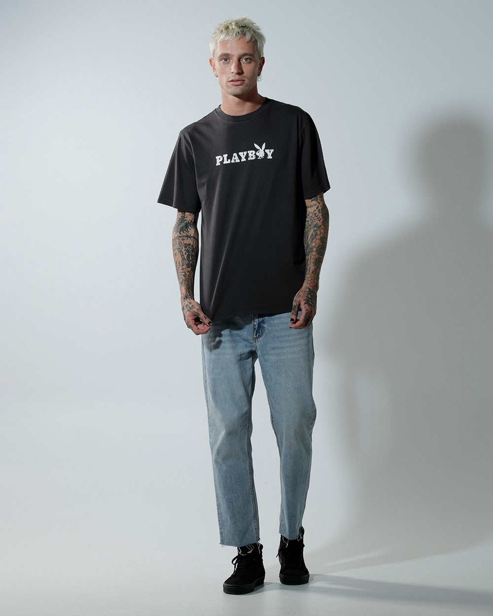 PBA-E (Bunny O original fit short sleeve tee black) 122193475 PLAY BOY