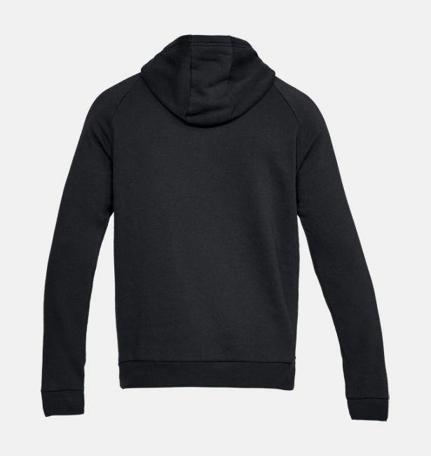 UAA-R1 (Mens rival fleece po hoody blaxk/black) 22093339 - Otahuhu Shoes