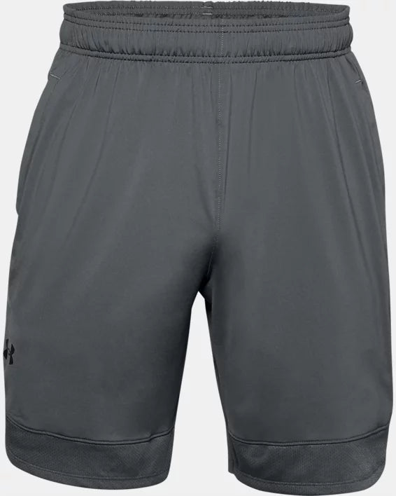 UAA-L8 (Under armour mens training stretch shorts pitch gray/black) 102292608 UNDER ARMOUR