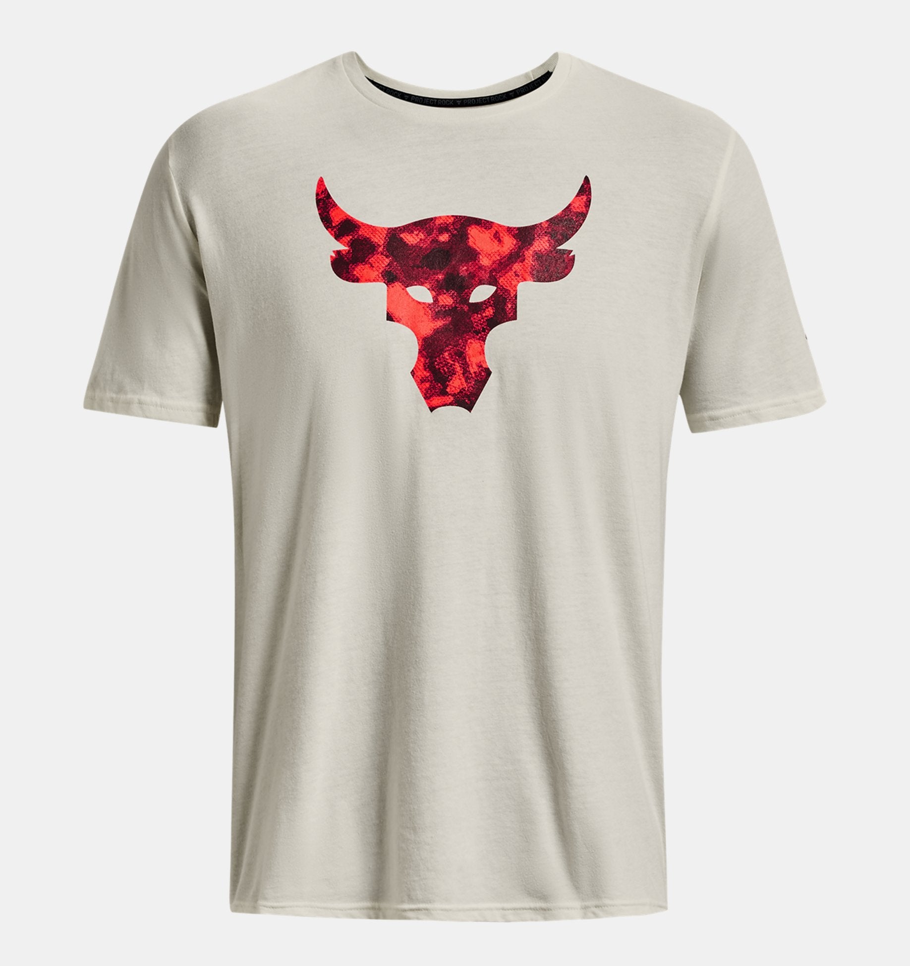 UAA-H9 (Under armour mens project rock brahma bull short sleeve tee ivory/black) 32292173 UNDER ARMOUR