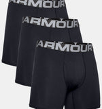 UAA-J5 (Mens charged cotton 6 inch boxer 3 pack black) 12293478 UNDER ARMOUR