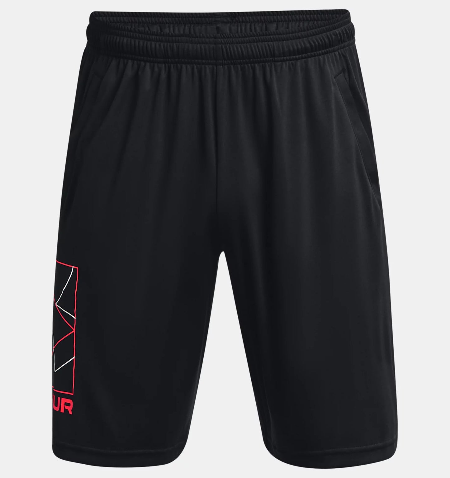 UAA-S7 (Mens tech boxed logo shorts black/beta/white) 62292173 UNDER ARMOUR