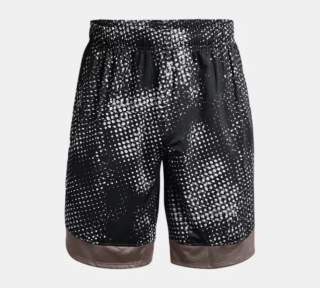 UAA-O8 (Under armour mens train stretch printed shorts fresh clay/black) 112292608 UNDER ARMOUR