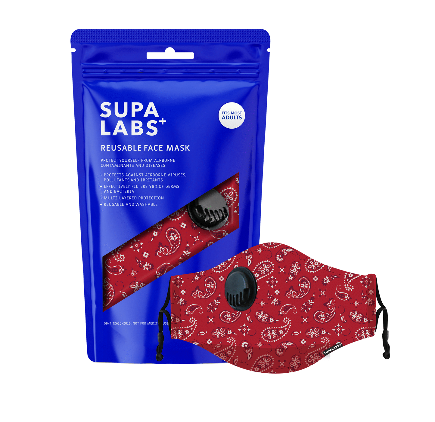 SL-I (Supa hero masks for adults red paisley) 112191816 SUPALABS