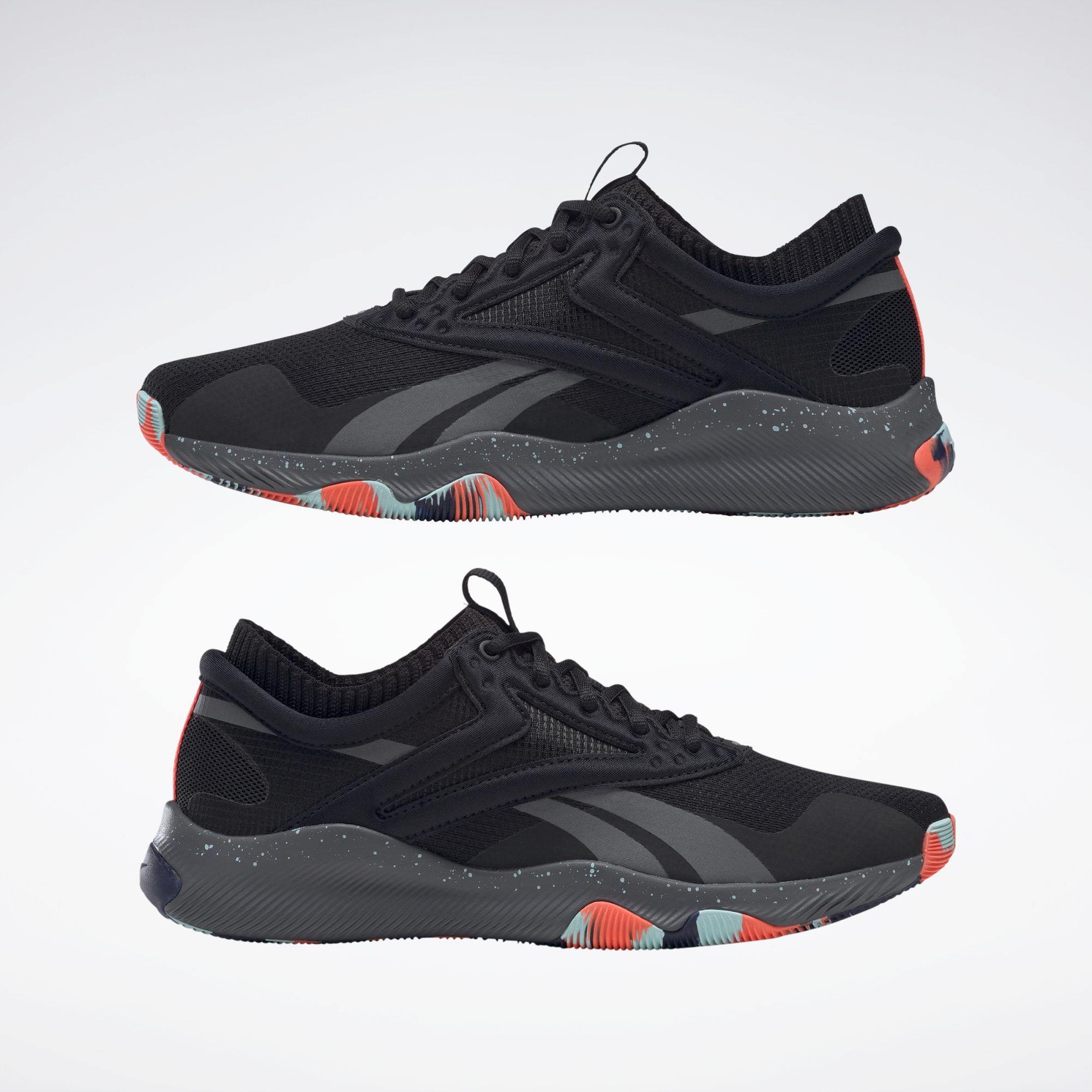 R-Y11 (Reebok HIIT trainer core black/true grey 7/orange flare) 12198700 - Otahuhu Shoes