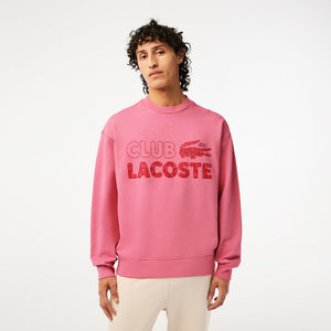 LCA-I18 (Lacoste summer pack loose fit vintage print sweatshirt reseda pink) 1123912391