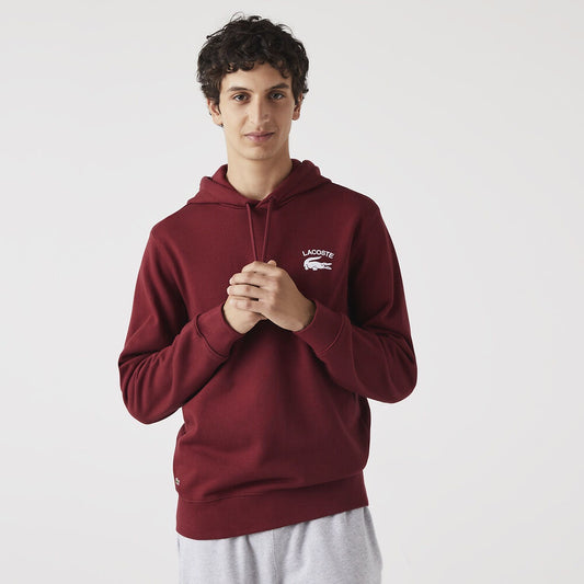 LCA-N15 (Lacoste soft branding hoodie cranberry) 223910870 LACOSTE