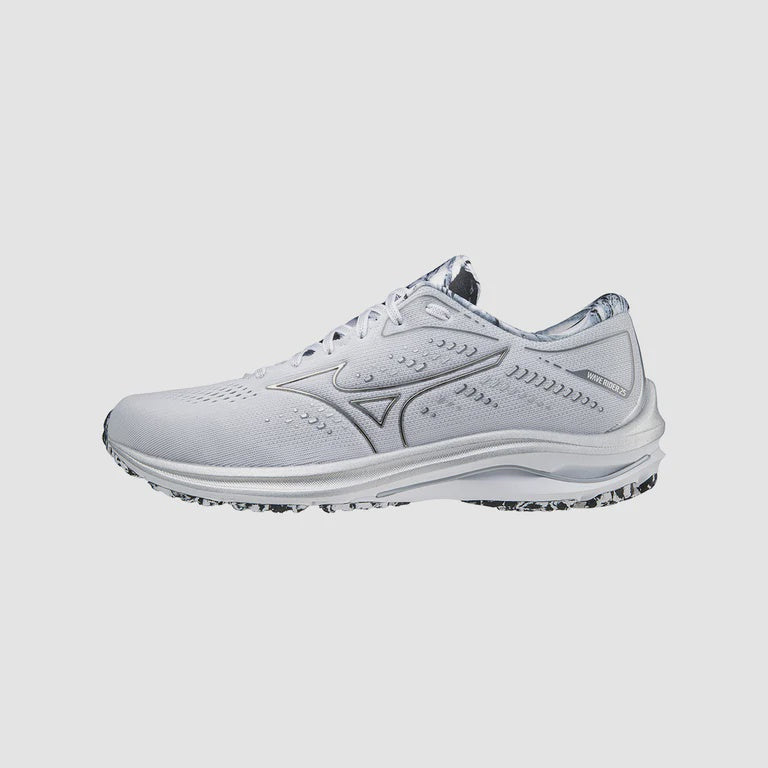 M-H (Mizuno wave rider 25 special edition white/silver) 82396500 MIZUNO