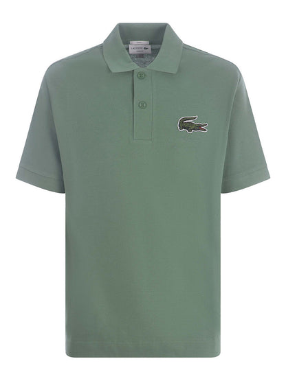 LCA-C17 (Lacoste essentials loose fit polo green piqu) 72399565 LACOSTE