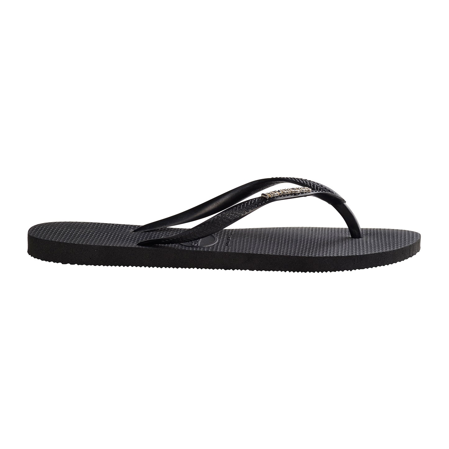 HA-WE (SLIM LOGO MET 2976 - BLK/SILVER) 91592200 HAVAIANAS