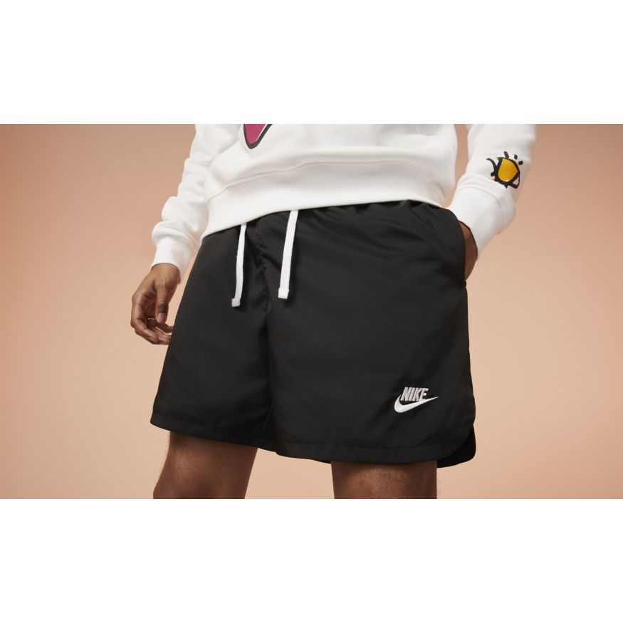 NA-M36 (M nike club woven lined flow shorts black/white) 32293069 NIKE