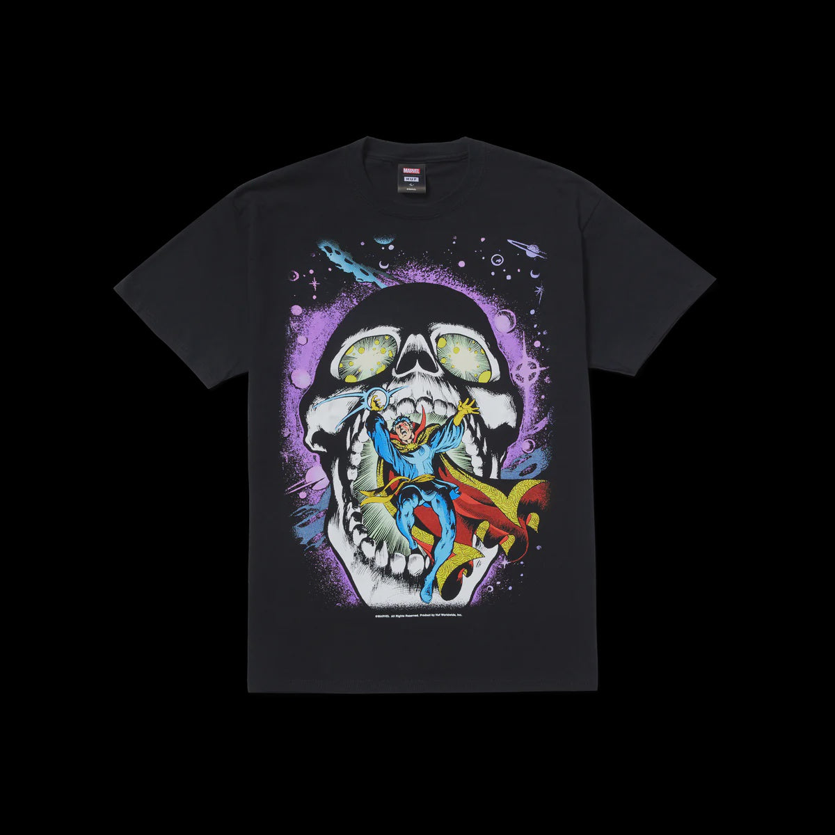 HFA-A (Huf x avengers strange skull short sleeve tee black) 112393476