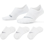 NA-R34 (Nike everyday plus lightweight footie 3 pack socks white/wolf grey) 22291279 NIKE