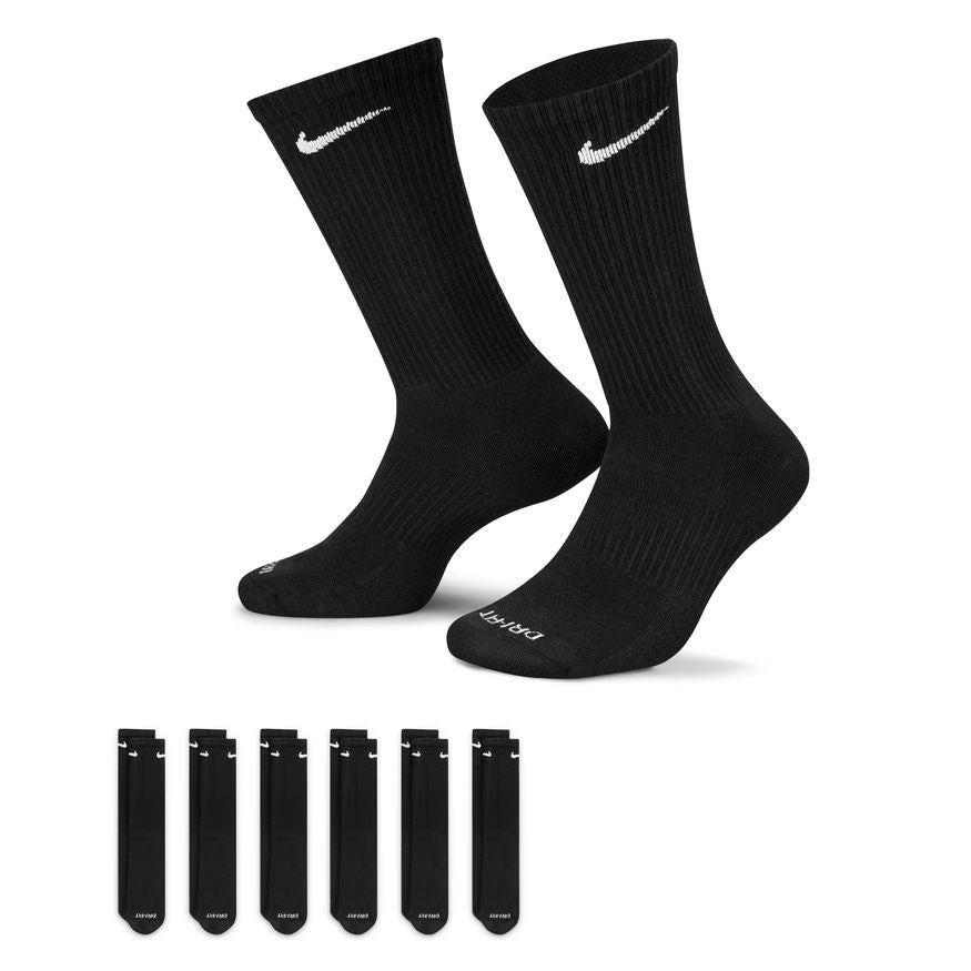 NA-S41 (Nike everyday plus cushioned crew 6 pack black) 22392302 NIKE