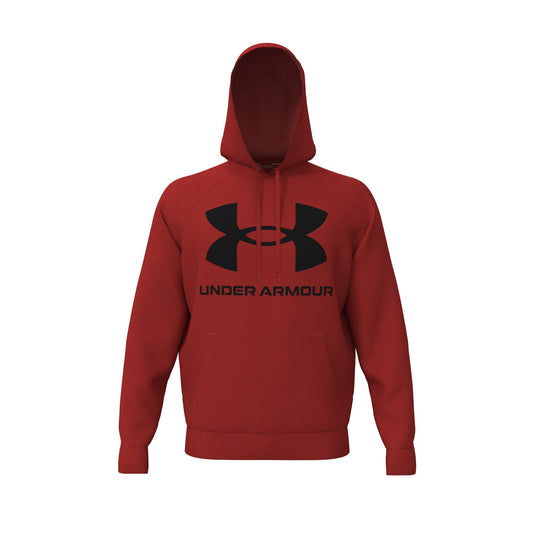 UAA-P3 (Mens rival fleece big logo hoodie radiant red/black) 102193756 UNDER ARMOUR