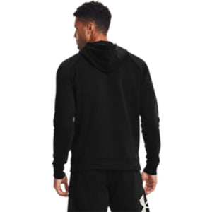 UAA-Q3 (Mens rival fleece big logo hoodie black/onyx/white) 102193756 UNDER ARMOUR