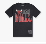 MNA-E14 (Vintage scribble tee chicago bulls faded black) 12293260 MITCHELL AND NESS