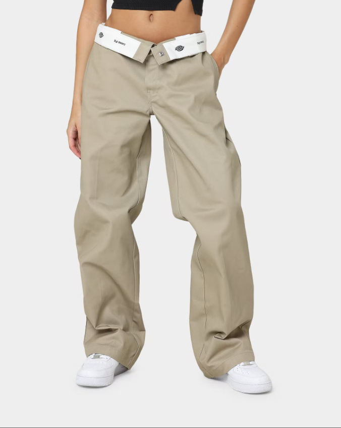 D-J4 (Super baggy loose fit pants khaki) 52294345 DICKIES