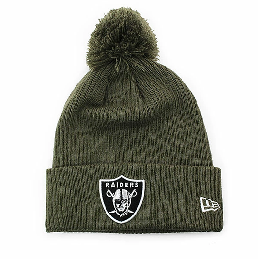 NEC-I38 (Knit medium la raiders beanie Q122 olive otc) 52292450 NEW ERA