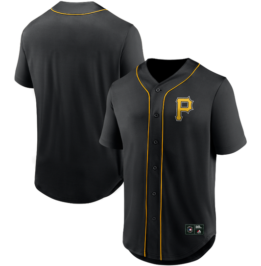 MJA-A11 (Majestic major league baseball core jersey pirates black) 6239565 MAJESTIC