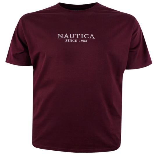 NTA-G8 (Nautica nevada t-shirt big & tall tee maroon) 92393913