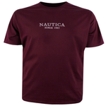 NTA-G8 (Nautica nevada t-shirt big & tall tee maroon) 92393913