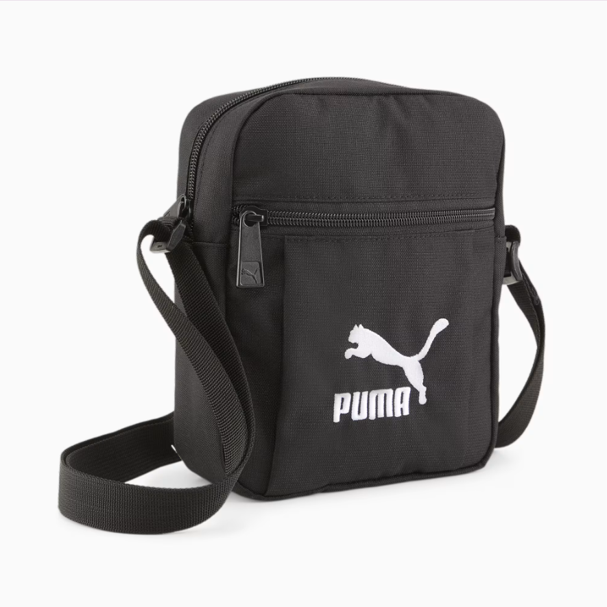 PE-Q1 (Puma classics archive compact portable side bag black/white) 22492250