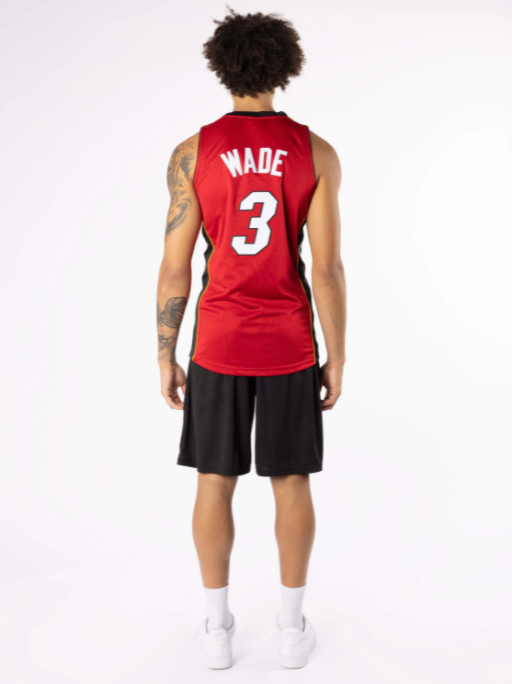 MNA-O17 (Swingman jersey heat wade 05-06 road scarlet) 1221917826 MITCHELL AND NESS