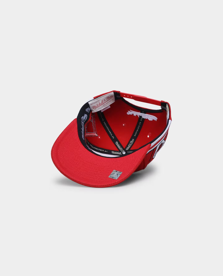 MNA-E19 (XL Short hook classic bulls hat scarlet red) 22292826 MITCHELL AND NESS