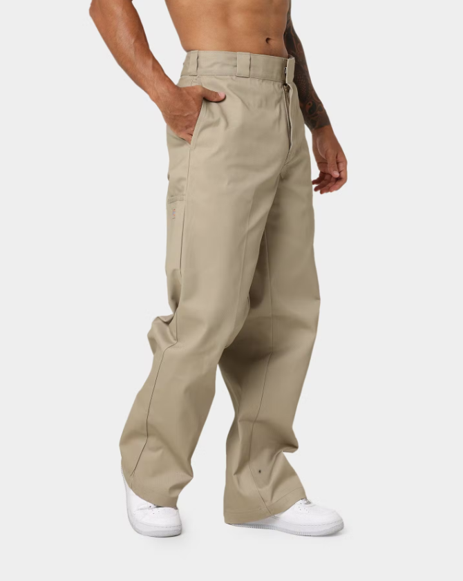 D-J4 (Super baggy loose fit pants khaki) 52294345 DICKIES