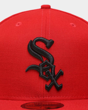 NEC-D33 (5950 Chicago white sox Q421 scarlet black fitted hat) 12294000 NEW ERA