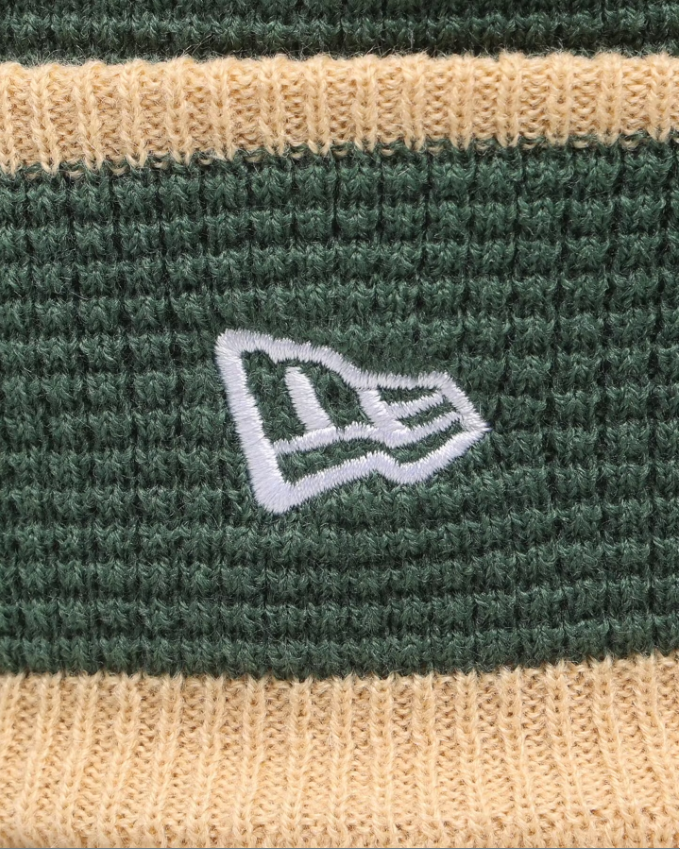 NEC-I37  (Knit medium  Milwaukee bucks Q222 waffle wordmark beanie osfm) 52292450 NEW ERA