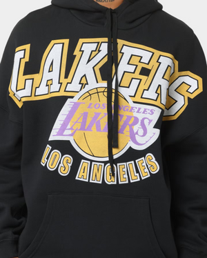 MNA-O19 (Vintage xl invert arch hoodie lakers faded black) 32296521 MITCHELL AND NESS