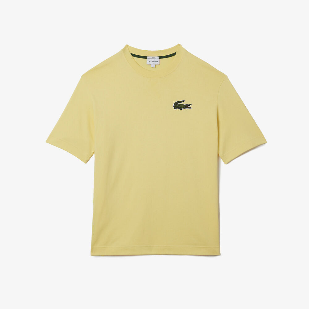 LCA-L14 (UNISEX LOOSE FIT LARGE CROCODILE ORGANIC COTTON T-SHIRT Yellow) 12396304 LACOSTE