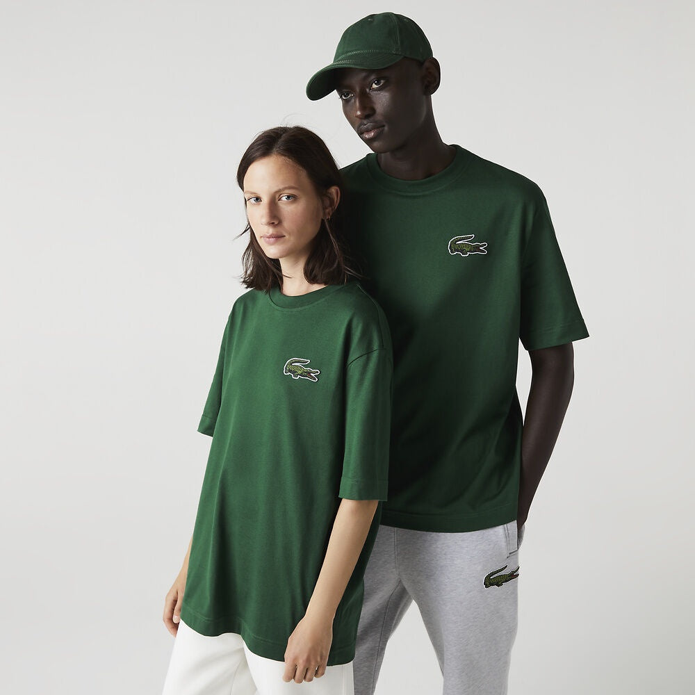 LCA-M14 (UNISEX LOOSE FIT LARGE CROCODILE ORGANIC COTTON T-SHIRT Green) 12396304 LACOSTE