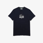 LCA-D11 (Lifestyle logo croc t-shirt navy blue) 52294783 LACOSTE