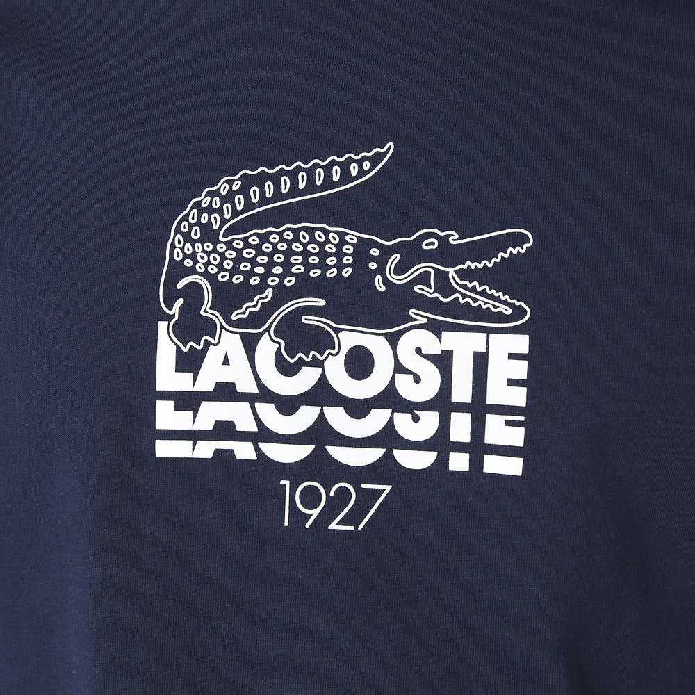 LCA-D11 (Lifestyle logo croc t-shirt navy blue) 52294783 LACOSTE
