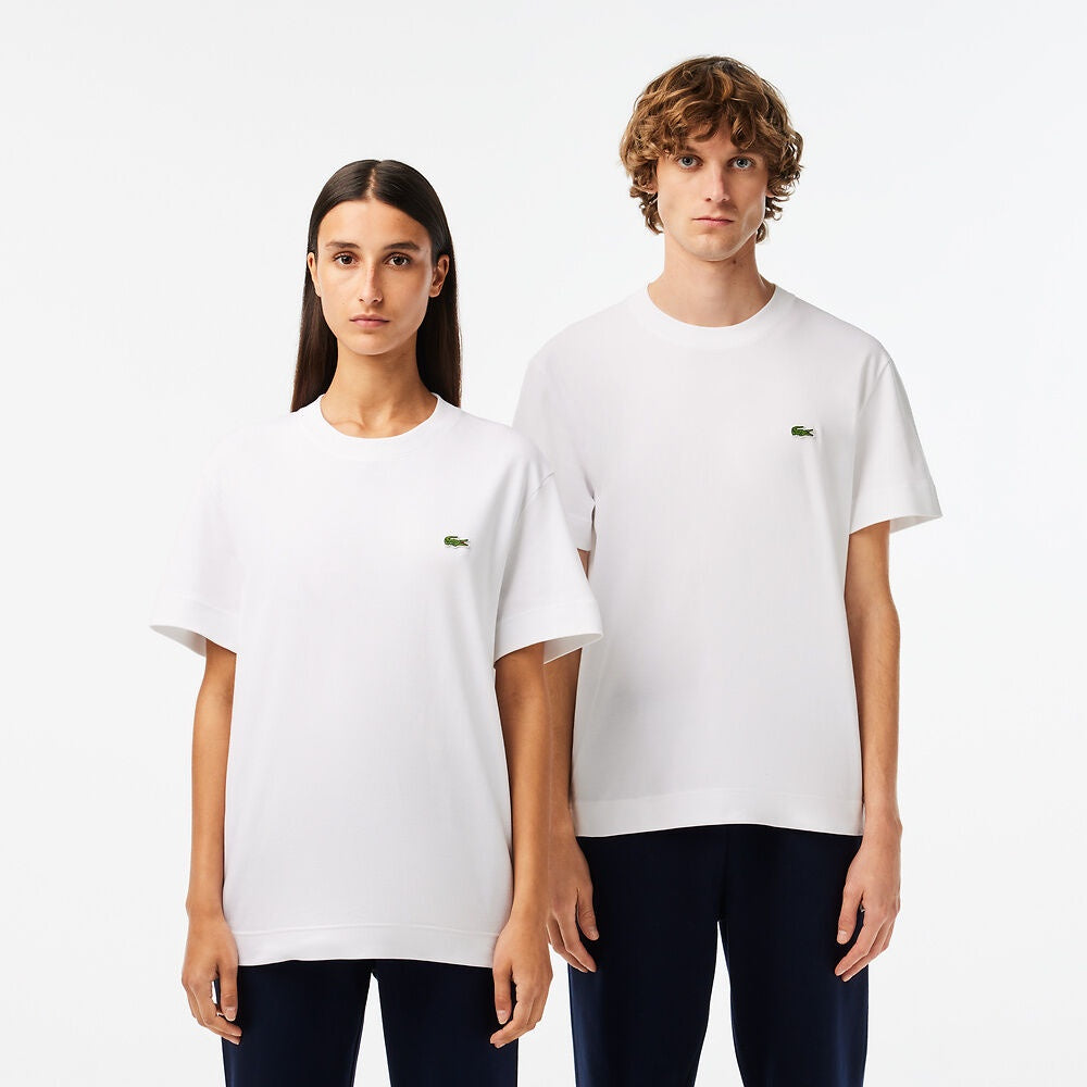 LCA-H16 (Lacoste unisex organic jersey t-shirt white) 62396087 LACOSTE