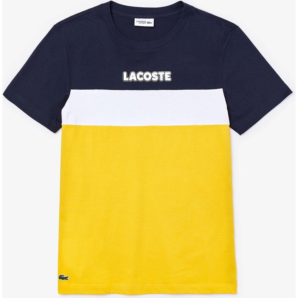 LCA-D6 (Lacoste colour block t-shirt navy blue/white) 32195217 - Otahuhu Shoes