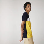 LCA-D6 (Lacoste colour block t-shirt navy blue/white) 32195217 - Otahuhu Shoes