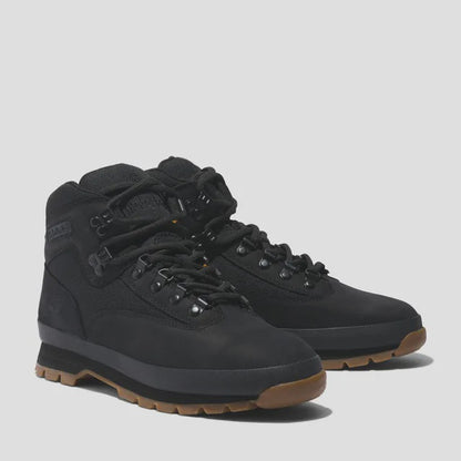 TB-J4 (Timberland mens euro hiker mid black nubuck) 923912913