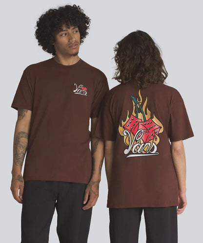 VA-P (Vans hot box cars short sleeve tee bitter chocolate) 12493043